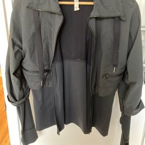 Lululemon black running jacket size 8